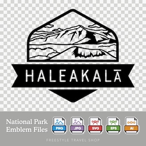Haleakala National Park Emblem - Digital Download | SVG, PNG, AI, & More