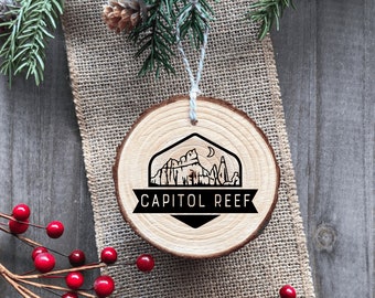 Capitol Reef National Park - Wood Ornament - Handmade