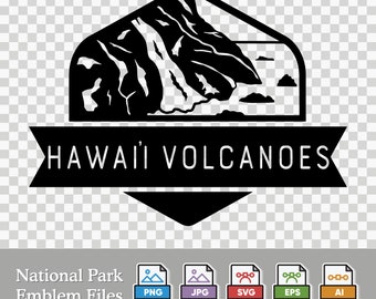 Hawaii Volcanoes National Park Emblem - Digital Download | SVG, PNG, AI, & More
