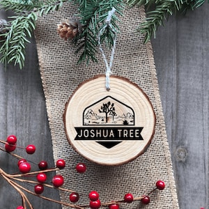 Joshua Tree National Park - Wood Ornament - Handmade