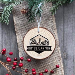 Bryce Canyon National Park Wood Ornament Handmade image 1