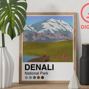 Denali Palette - 8x10 Art Print Poster - Digital Download