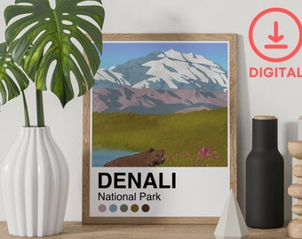 Denali Palette  - 8x10 Art Print Poster - Digital Download