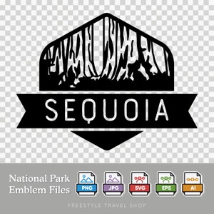 Sequoia National Park Emblem - Digital Download | SVG, PNG, AI, & More