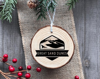 Great Sand Dunes National Park - Wood Ornament - Handmade