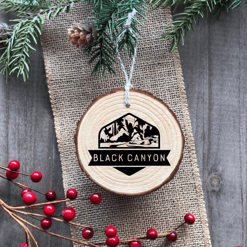 Black Canyon of the Gunnison National Park Wood Ornament Handmade image 1