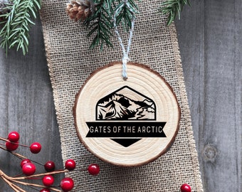 Gates of the Arctic National Park - Wood Ornament - Handmade