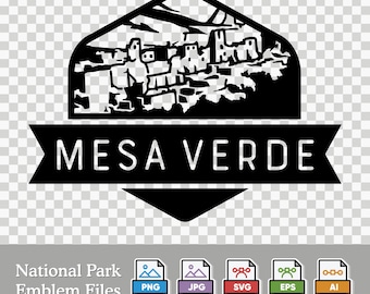 Emblema del Parque Nacional Mesa Verde - Descarga digital / SVG, PNG, AI y más