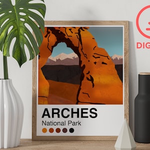 Arches Palette  - 8x10 Art Print Poster - Digital Download