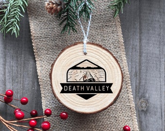 Death Valley National Park - Wood Ornament - Handmade