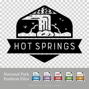 Hot Springs National Park Emblem - Digital Download | SVG, PNG, AI, & More