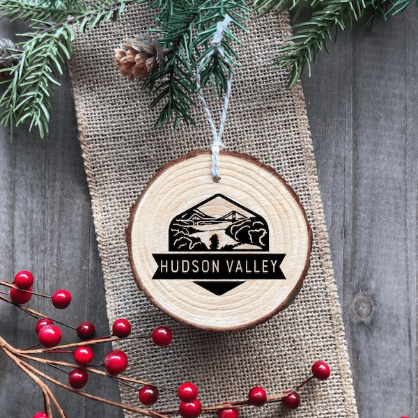 Hudson Valley - Wood Ornament - Handmade