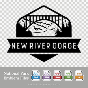 New River Gorge National Park Emblem - Digital Download | SVG, PNG, AI, & More