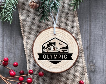 Olympic National Park - Wood Ornament - Handmade