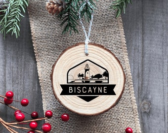 Biscayne National Park - Wood Ornament - Handmade