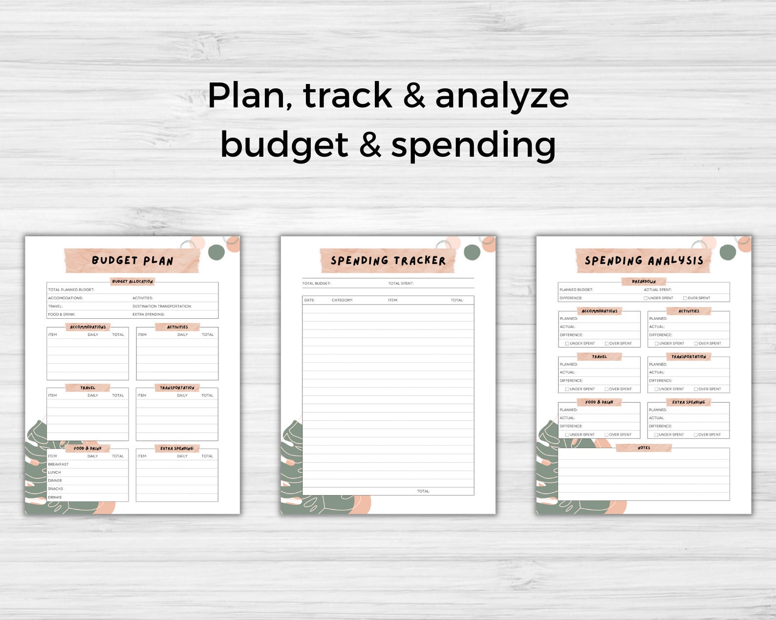 Complete Travel Planner Digital Download Vacation Cruise Etsy