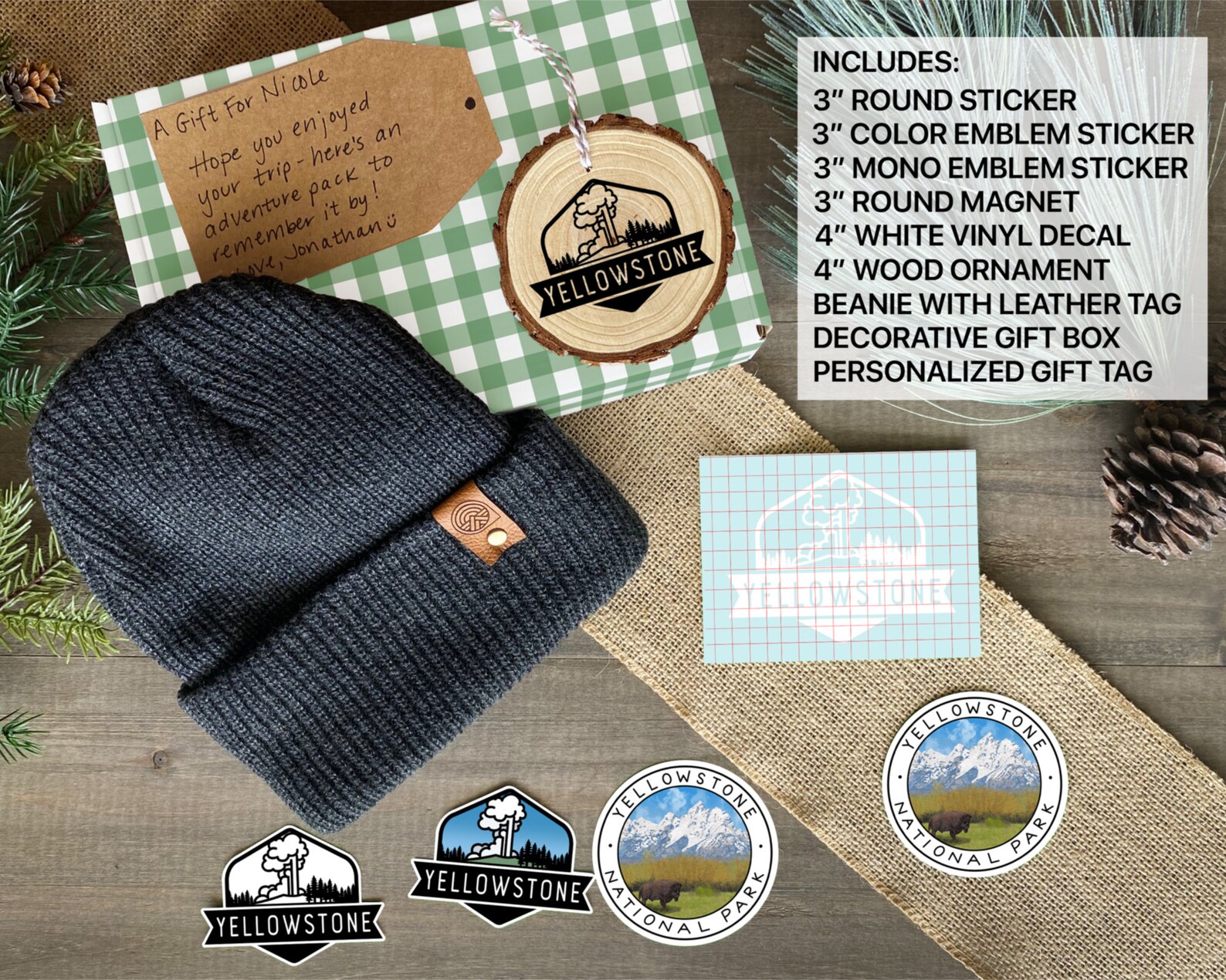 Yellowstone Adventure Gift Box Set Handmade Yellowstone Etsy