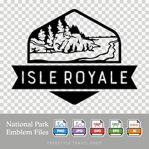 Isle Royale National Park Emblem - Digital Download | SVG, PNG, AI, & More