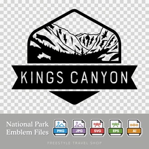 Kings Canyon National Park Emblem - Digital Download | SVG, PNG, AI, & More