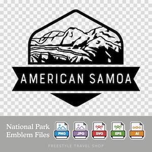 American Samoa National Park Emblem - Digital Download | SVG, PNG, AI, & More