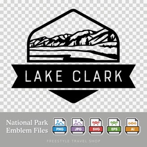 Lake Clark National Park Emblem - Digital Download | SVG, PNG, AI, & More