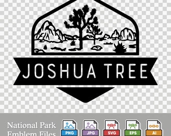 Joshua Tree National Park Emblem - Digital Download | SVG, PNG, AI, & More