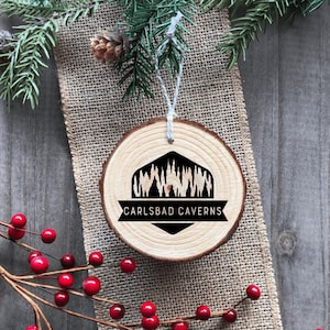 Carlsbad Caverns National Park Wood Ornament Handmade image 1