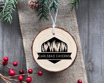 Carlsbad Caverns National Park - Wood Ornament - Handmade