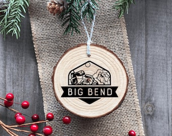 Big Bend National Park - Wood Ornament - Handmade