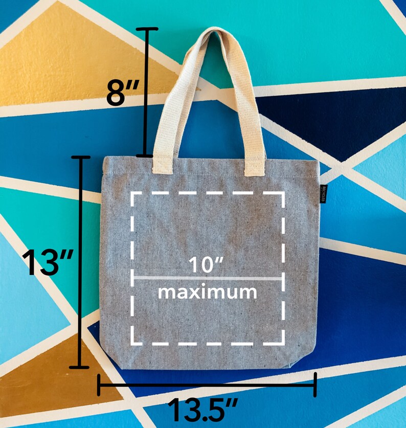 Explore Tote Recycled Canvas Gray Tote Bag Handmade Etsy