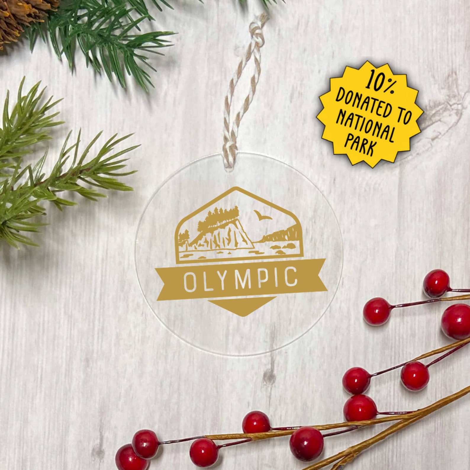 Olympic National Park Acrylic Ornament Handmade Etsy UK