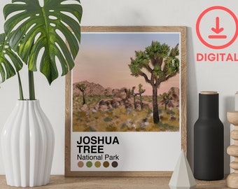 Joshua Tree Palette  - 8x10 Art Print Poster - Digital Download