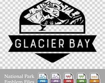 Glacier Bay National Park Emblem - Digital Download | SVG, PNG, AI, & More