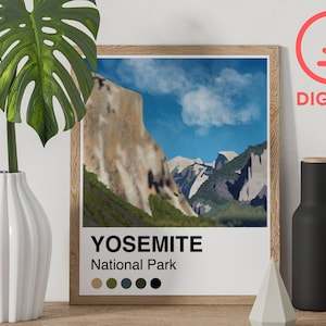 Yosemite Palette  - 8x10 Art Print Poster - Digital Download