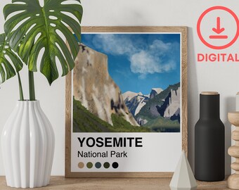 Yosemite Palette  - 8x10 Art Print Poster - Digital Download