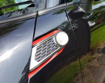 Side Scuttle Vinyl Decals - For MINI Models R55 R56 R57 R58 R59 - Custom Fit (2-Piece Kit)