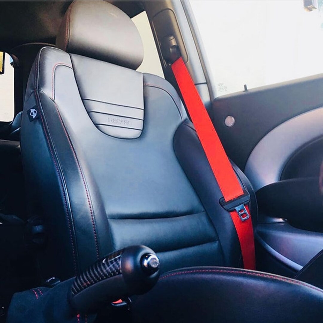 Upholstered Mini Seat Belts front Pair Etsy