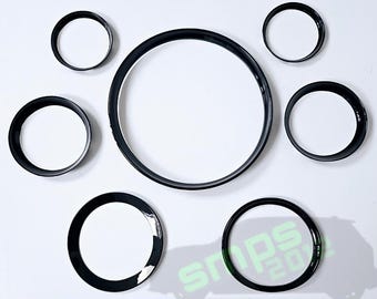 Gloss Black Interior Ring Kit (x7 Pieces) – For MINI R56 R57 R55 R58 R59, Aftermarket Product