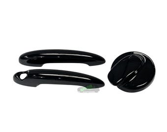 Fits MINI R55 R56 Door Handle Covers & Fuel Cap Cover Set | Cooper S JCW Dechrome Styling Upgrade