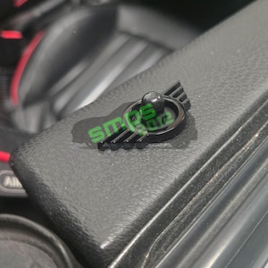 Gloss Black Metal Door Pin Interior Surround Badge for MINI Cooper S ONE JCW - Aftermarket