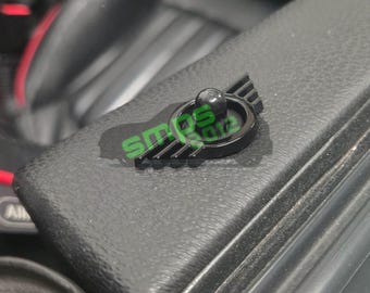 Gloss Black Metal Door Pin Interior Surround Badge for MINI Cooper S ONE JCW - Aftermarket