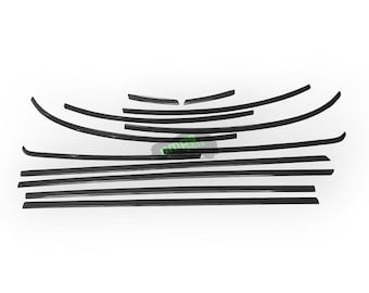 fits MINI F54 Clubman Chrome Delete Beltline Covers | Gloss Black Window Trim Kit 2016-2023