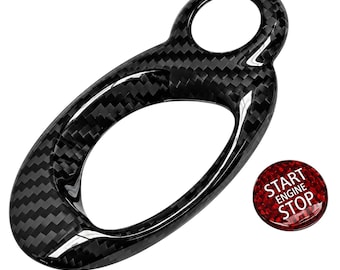 Genuine Carbon Fibre Start Stop Cover Package for Mini R55 R56 R57 R58 R59