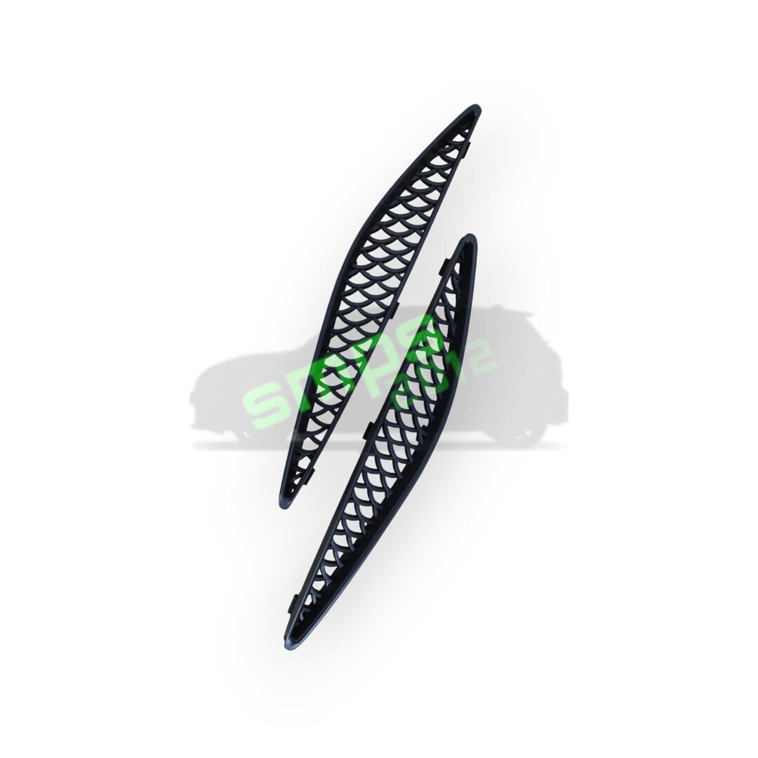 Mini F55 F56 F57 Cooper S Matte Black Grille Side Fender Stone Guards ...