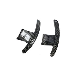 Genuine Carbon Fibre Paddle Shifters designed for MINI models F54 F55 F56 F57 F60 Automatic – Gloss, Matt Black & Red Finish