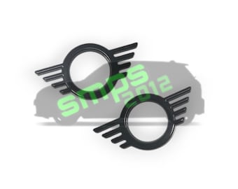 Gloss Black Metal Door Pin Surround Badge for MINI Cooper S JCW (R53, R56, F56)