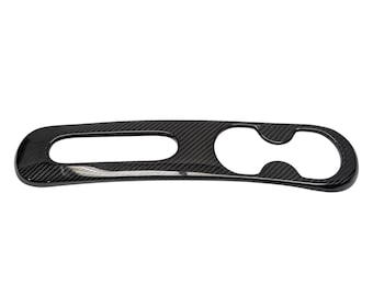 Real Carbon Fiber Cup Holder Trim fir Fiat 500 Abarth 595 2007-2015