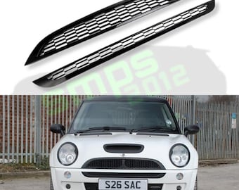 fits MINI R50 R52 R53 Gloss Black Honeycomb Grille Set (2001-06)