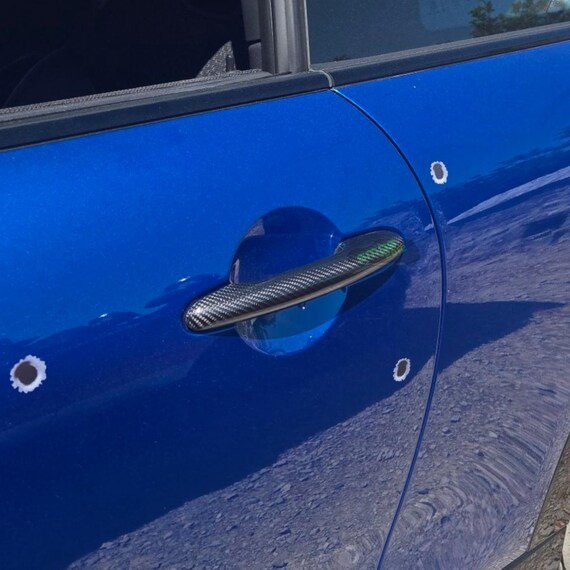 thumbnail image 2 of YOUSTAR 4x Carbon Look Door Handle Covers For MINI Cooper F60 Countryman F55 | Gloss Finish, Self-Adhesive 2 of 4