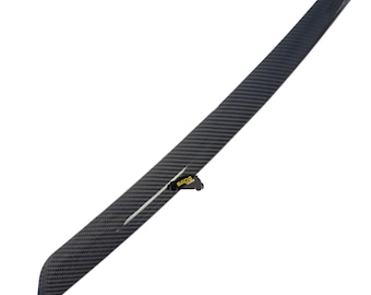 fits Abarth 500 595 695 Front Bumper Centre Lip Cover Real Carbon Fibre Trim 16-24